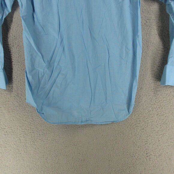 Donald Trump Shirt Mens 16.5x34/35 Blue Houndstooth Signature Collection - Picture 9 of 10